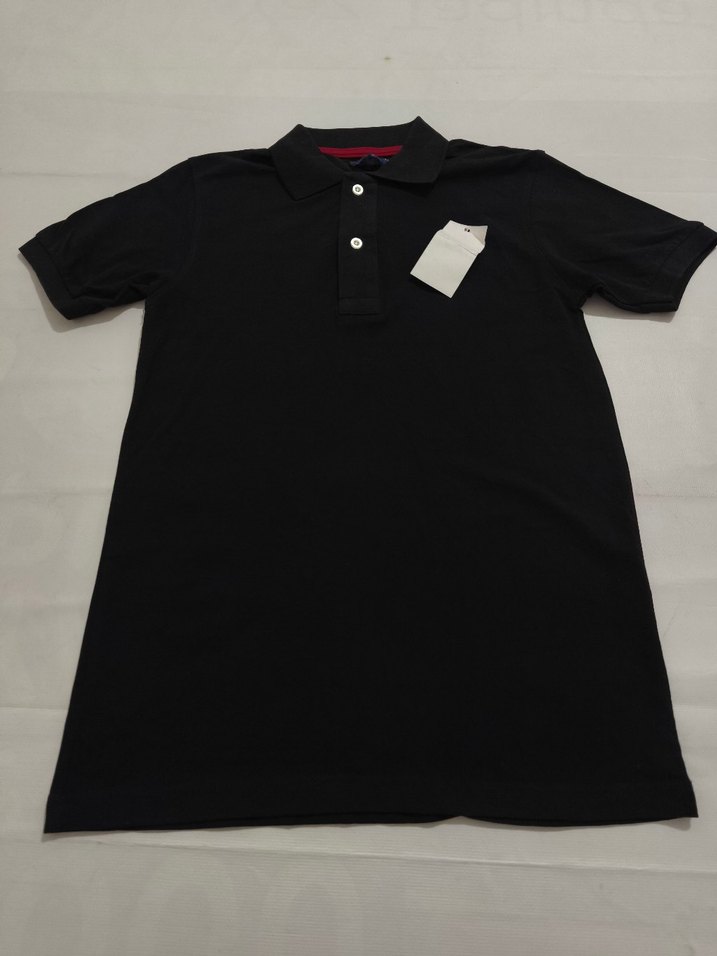 Siyah Düğmeli Kısa Kollu Erkek Polo Tişört - Görsel 3
