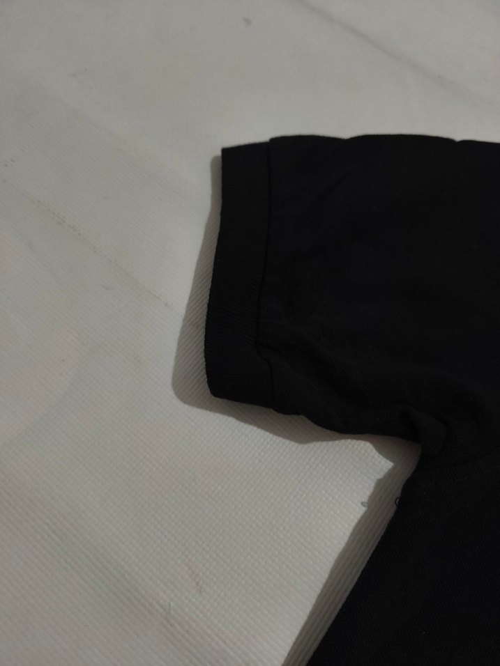 Siyah Düğmeli Kısa Kollu Erkek Polo Tişört - Görsel 2