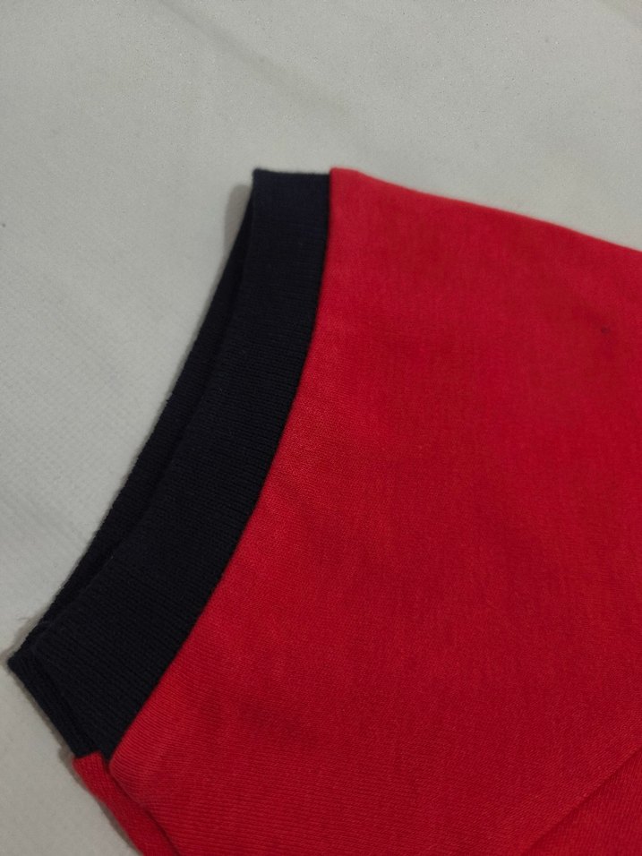 Kırmızı Düğmeli Erkek Polo Tişört - Görsel 2