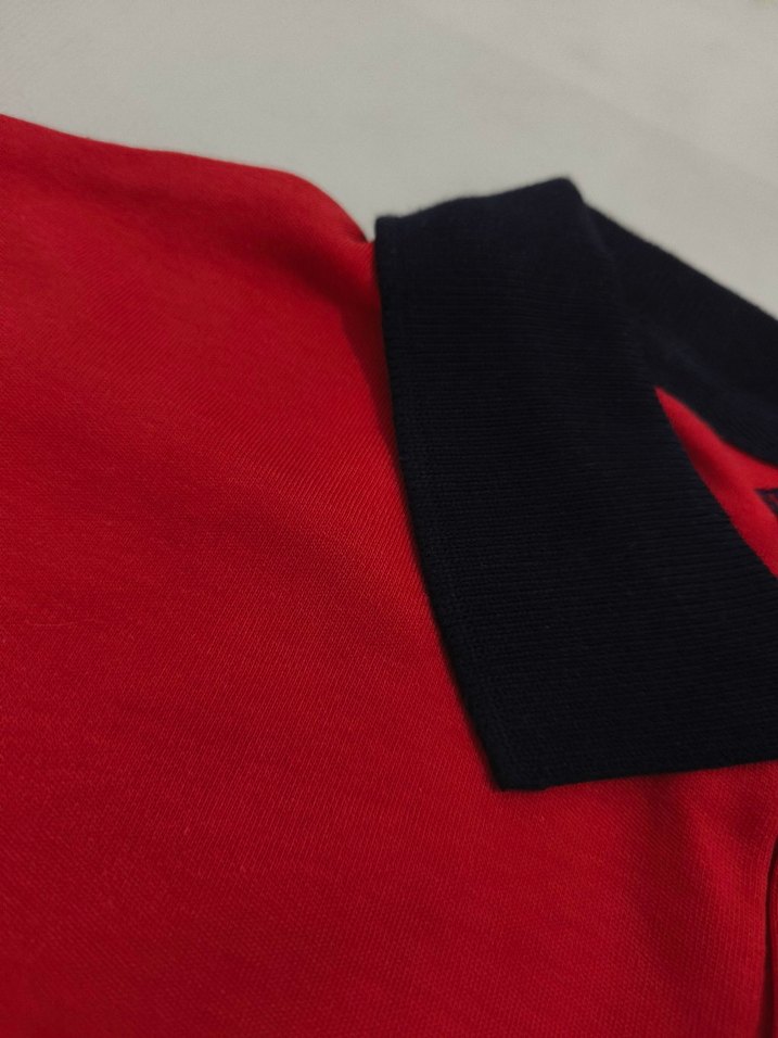 Kırmızı Düğmeli Erkek Polo Tişört - Görsel 3