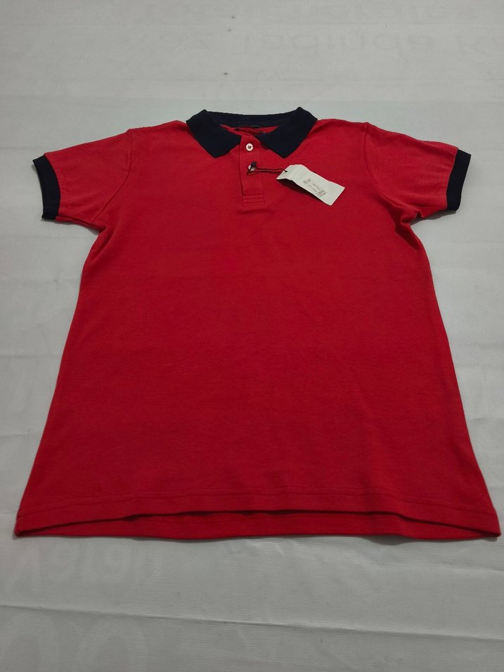 Kırmızı Düğmeli Erkek Polo Tişört - Görsel 4