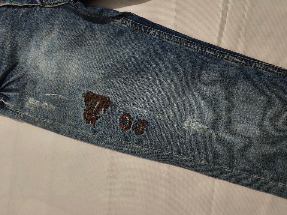 Gri Mavi erkek Denim Pantolon 28 beden - Görsel 2