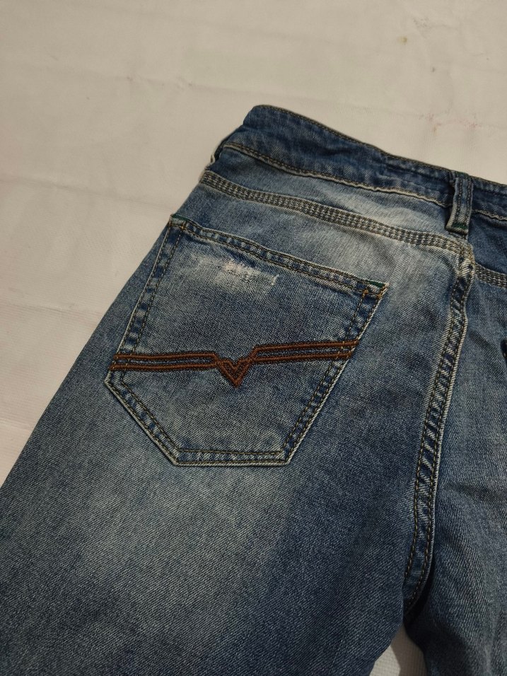 Gri Mavi erkek Denim Pantolon 28 beden - Görsel 4