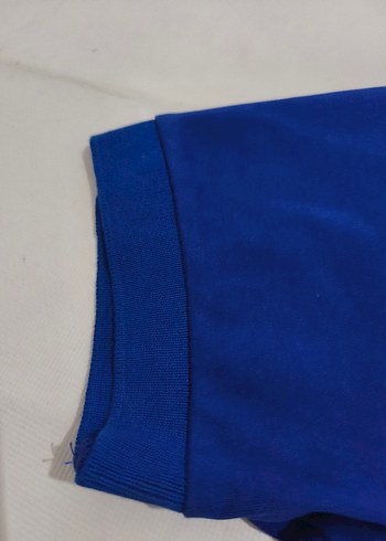 Erkek Mavi Kısa Kollu Polo Tişört - Görsel 2