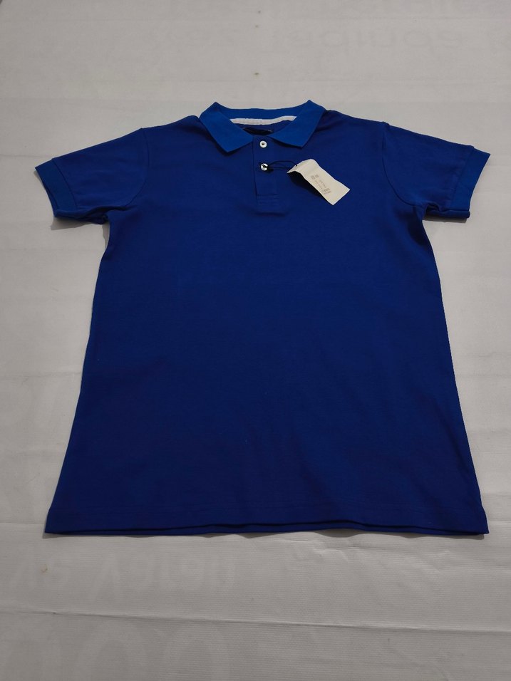 Erkek Mavi Kısa Kollu Polo Tişört - Görsel 4