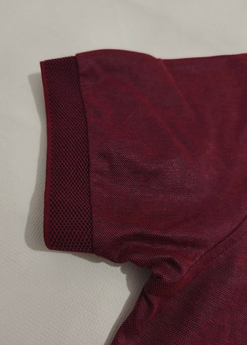 Bordo Kısa Kollu Erkek Polo Tişört - Görsel 3