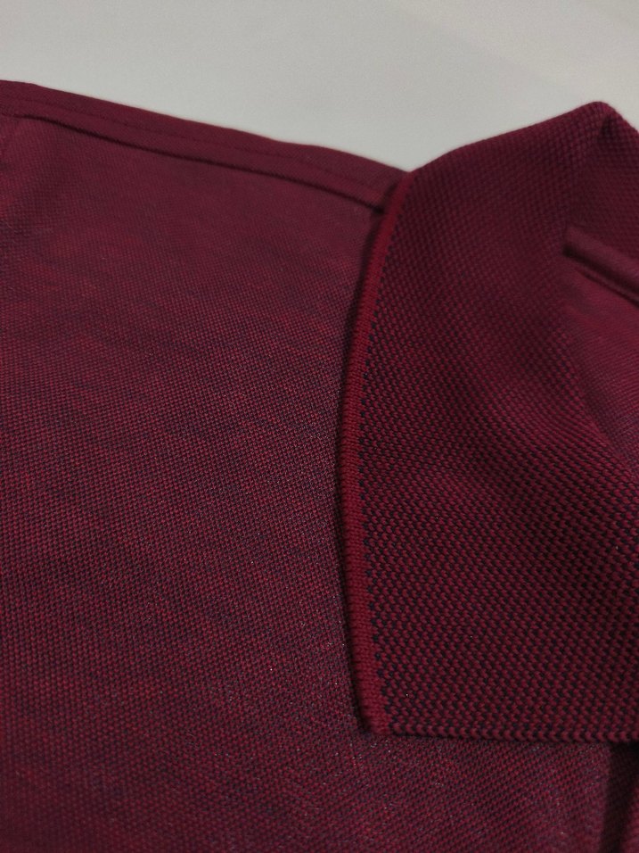 Bordo Kısa Kollu Erkek Polo Tişört - Görsel 2