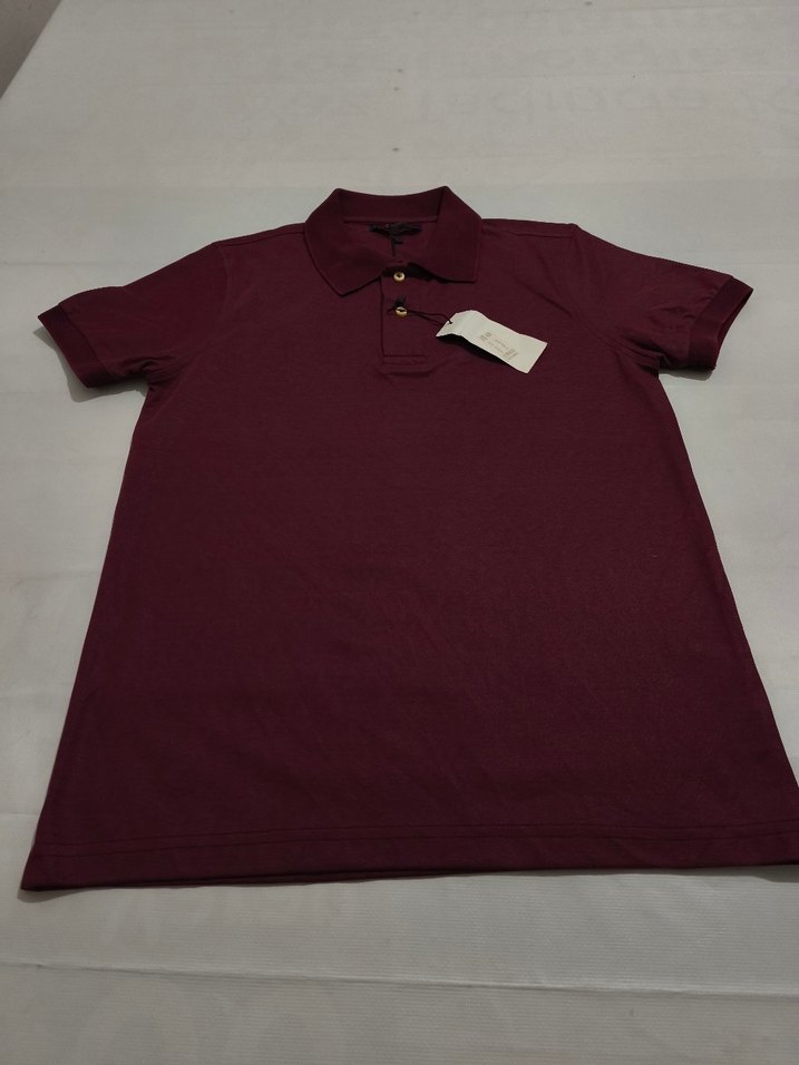 Bordo Kısa Kollu Erkek Polo Tişört - Görsel 5
