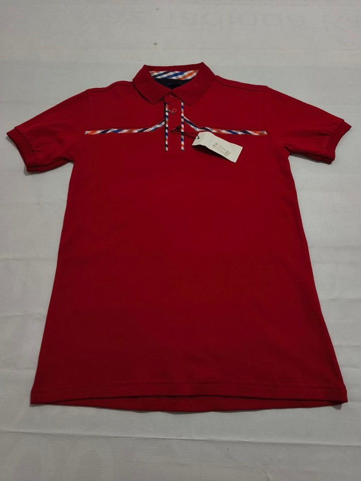 Erkek Bordo Kısa Kollu Polo Tişört - Görsel 4