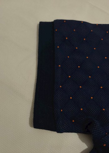 Lacivert Baskılı kısa Kollu Polo Tişört - Görsel 3