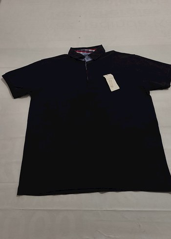 kısa Kollu lacivert Polo Yaka Tişört - Görsel 4