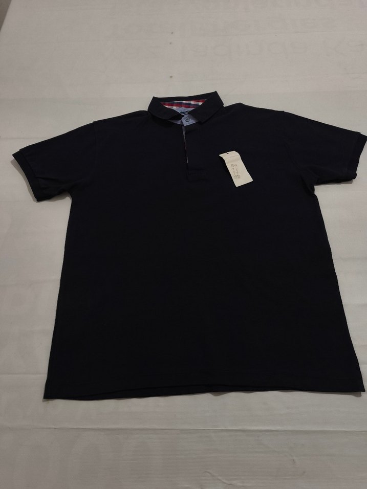 kısa Kollu lacivert Polo Yaka Tişört - Görsel 4