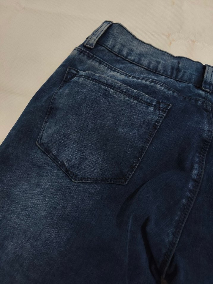 Kadın Lacivert Regular Fit Denim Pantolon - Görsel 2