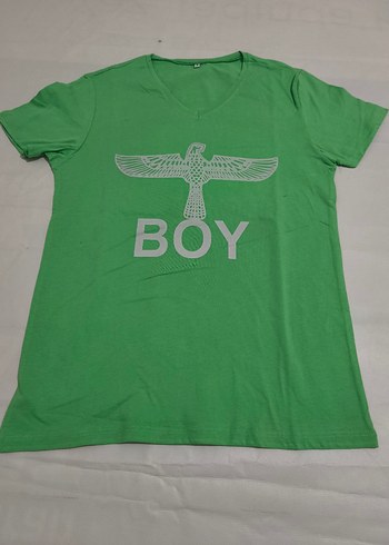 Yeşil V Yaka Tişört - Görsel 2