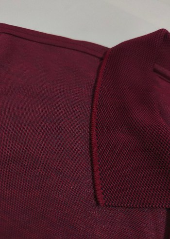 Bordo Erkek Polo Tişört Kısa Kollu - Görsel 2