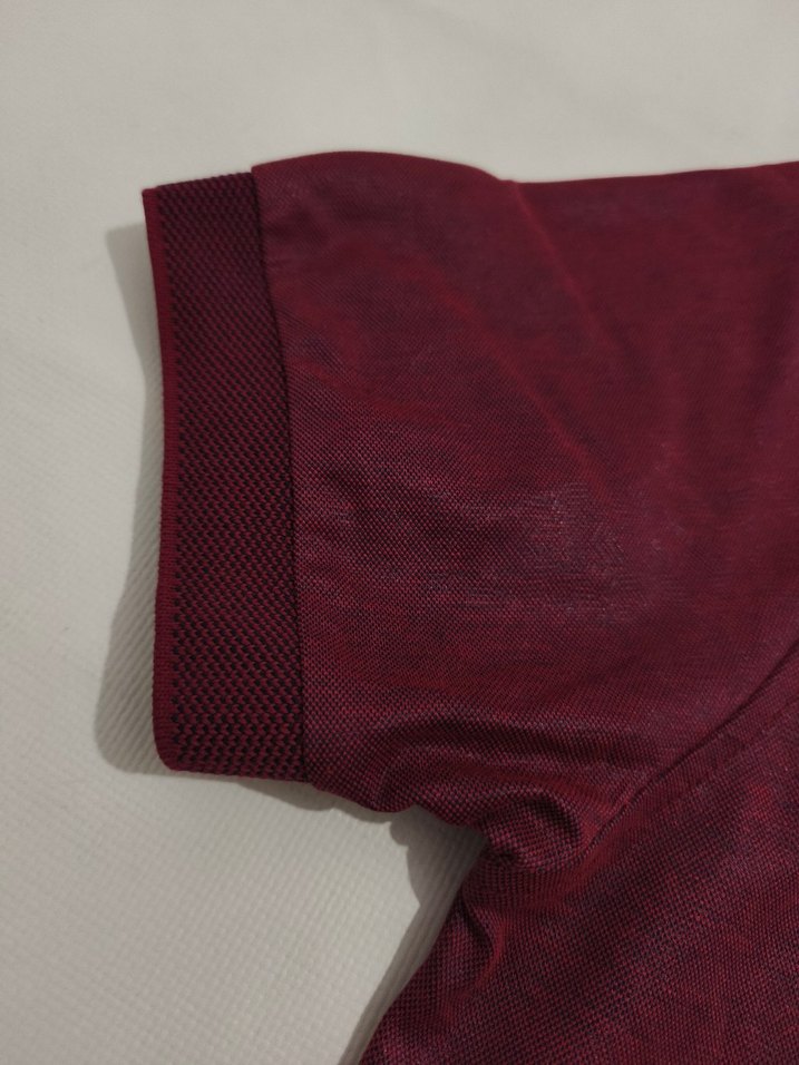 Bordo Erkek Polo Tişört Kısa Kollu - Görsel 3