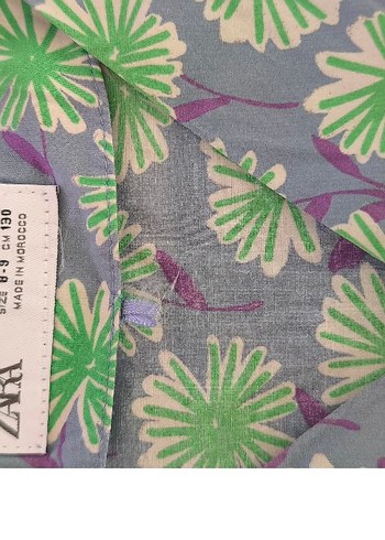 Yeşil Çiçek Desenli Uzun Bohem çocuk - Görsel 4