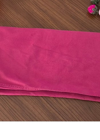 Pembe Düğmeli kız çocuk  Kumaş Pantolon - Görsel 3