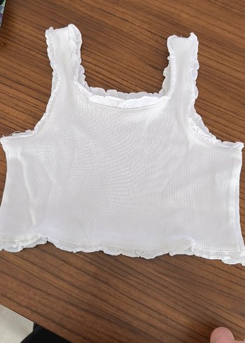 Sarı Nakışlı Kız Crop Atlet - Görsel 3