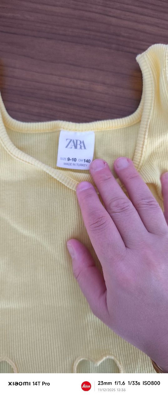 Sarı Nakışlı Kız Crop Atlet - Görsel 2