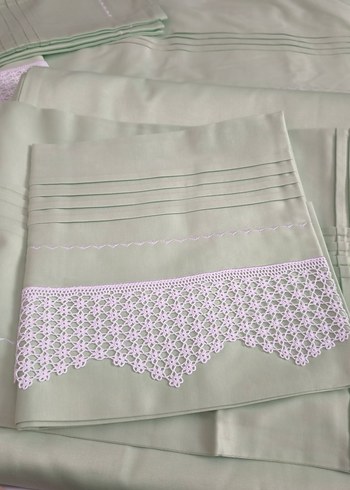 El İşçiliği Dantel Kenar Detaylı Kumaş - Görsel 7