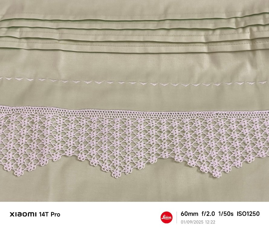 El İşçiliği Dantel Kenar Detaylı Kumaş - Görsel 4