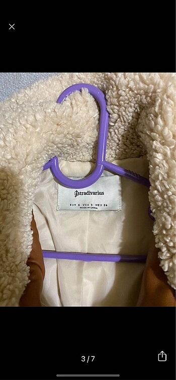 s Beden camel Renk Stradivarius Peluş Ceket