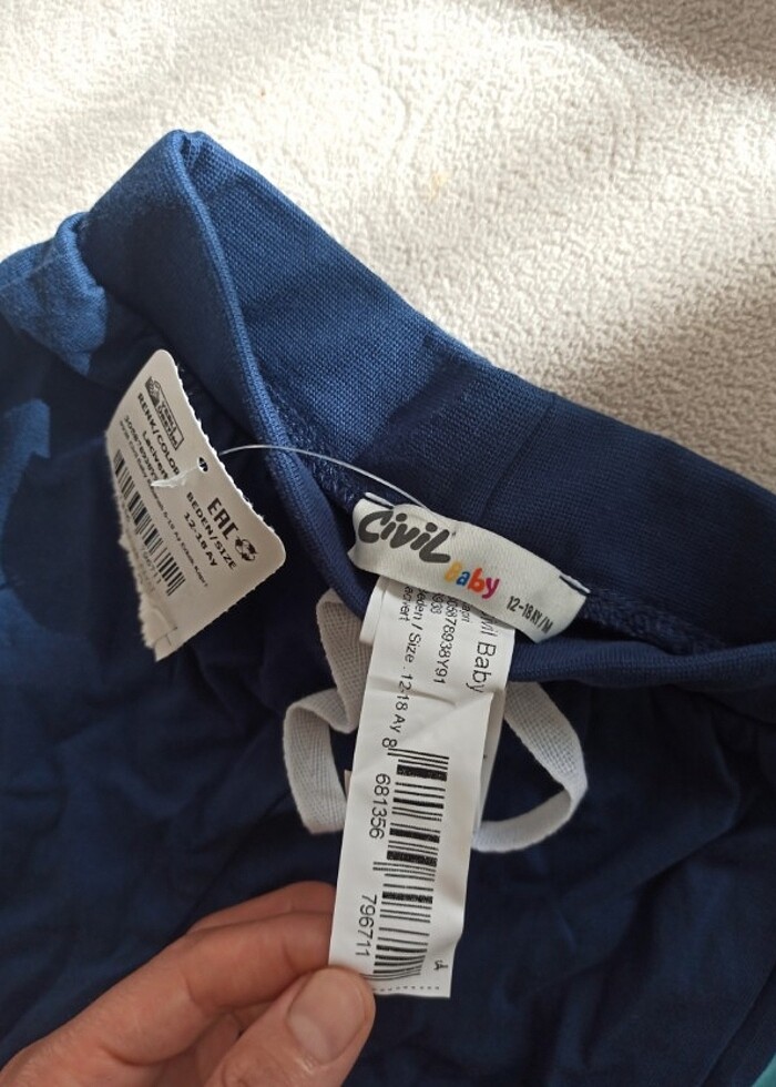 Civil 2 adet erkek bebek şort  - Görsel 2