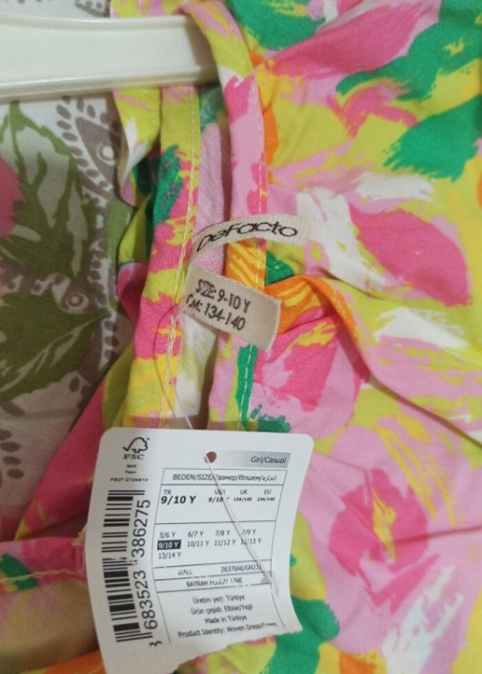 DeFacto kız çocuk yazlık elbise  - Görsel 5