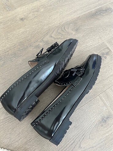 38 Beden siyah Renk Zara Oxford Ayakkabı