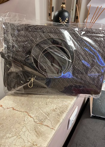 Kahverengi Deri Kadın Çanta - Görsel 4