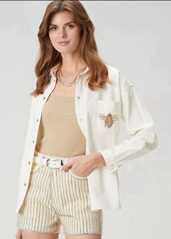 Denim ceket/gömlek - Görsel 3