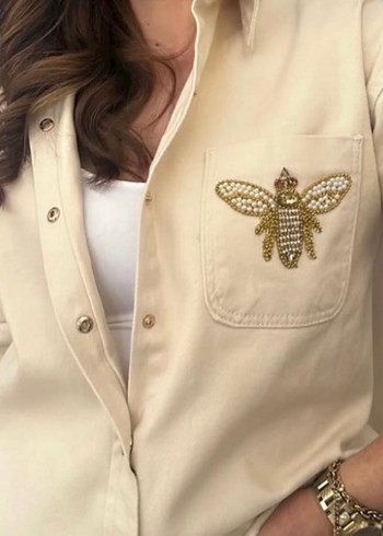 Denim ceket/gömlek - Görsel 5