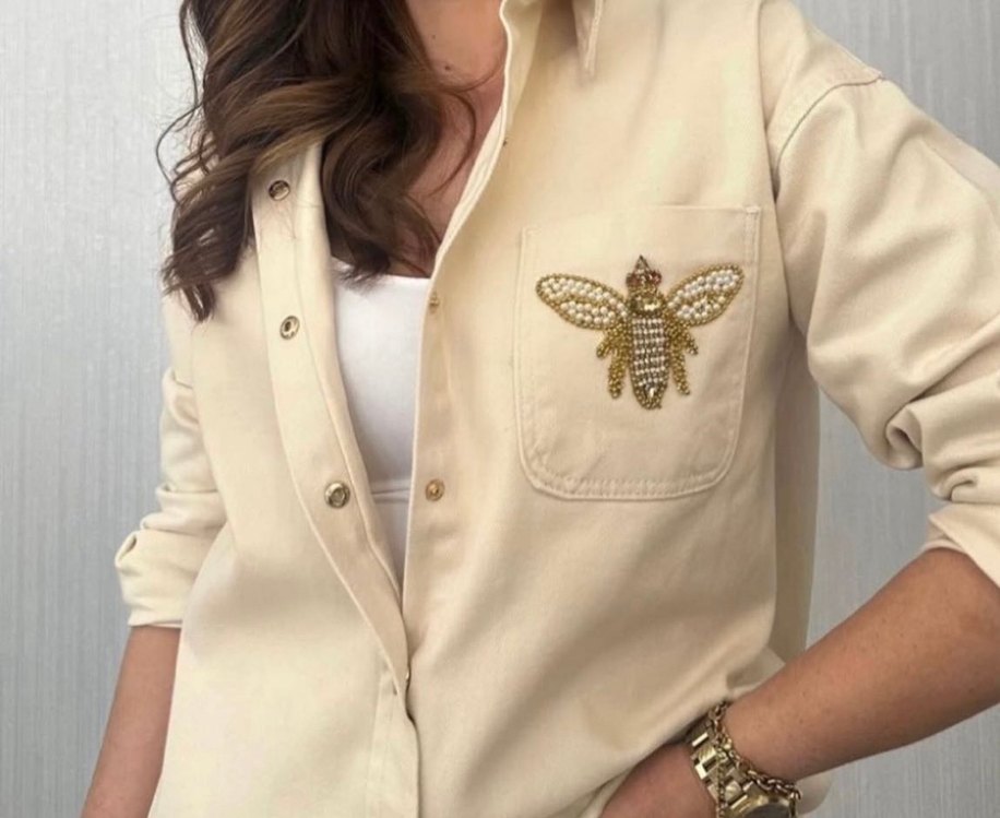 Denim ceket/gömlek - Görsel 5