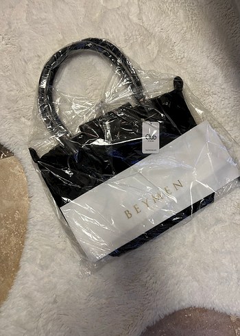 Siyah kanvas Tokalı Kadın Omuz Çantası - Görsel 5