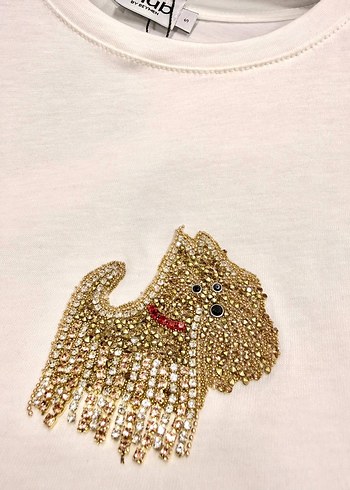 Nakışlı Beyaz Tshirt - Görsel 6