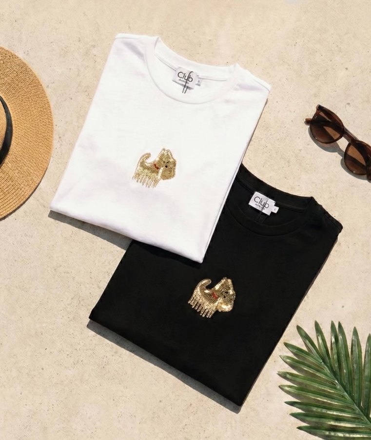 SiyahPayetli Kadın Tişört - Görsel 2