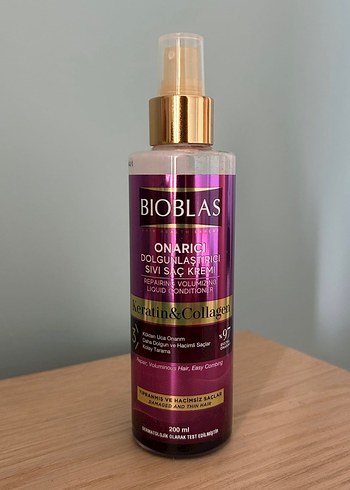 Bioblas Onarıcı Keratin & Kolajen Sıvı Saç Kremi 200 ml
