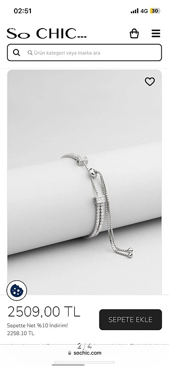 So Chic Su Yolu Bileklik