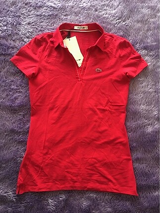 LACOSTE PEMBE T-SHIRT