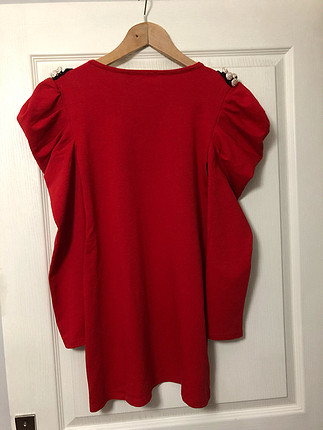 Kırmızı tunik elbise
