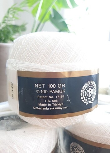 ALTINBAŞAK PAMUK DANTEL İPİ , BEYAZ ,50 NO, 100 GR.