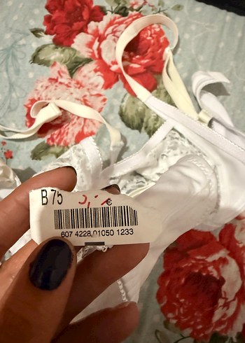 Beyaz Vintage Dantel Sütyen - Görsel 5