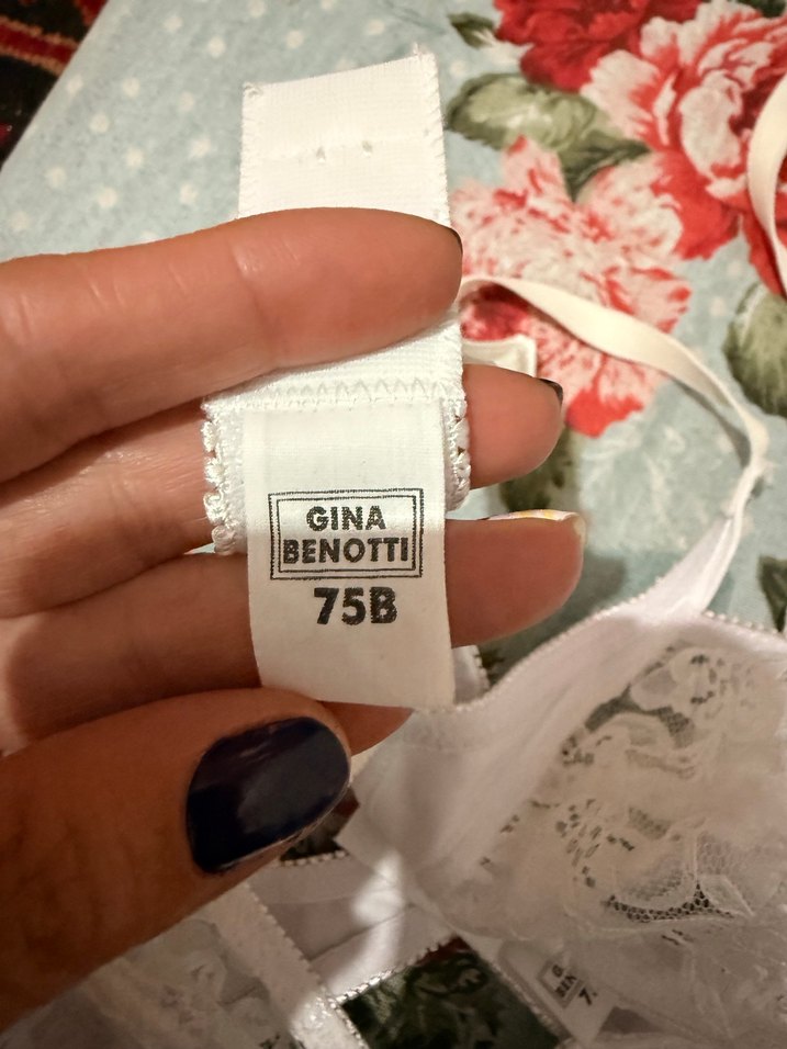 Beyaz Vintage Dantel Sütyen - Görsel 4