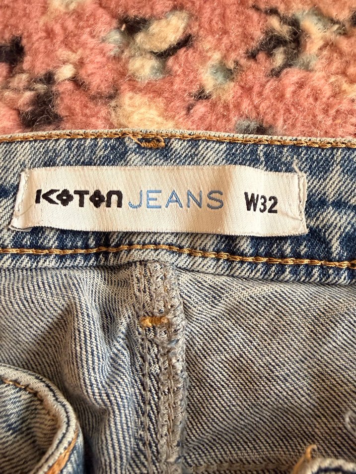 Gri Mavi Bağlamalı Gevşek Kesim Kadın Kot Şort - Görsel 3