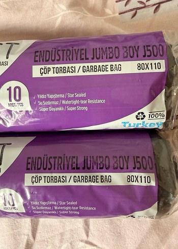 CNRPLAST Endüstriyel Jumbo Çöp Torbası 80x110 cm - Görsel 2