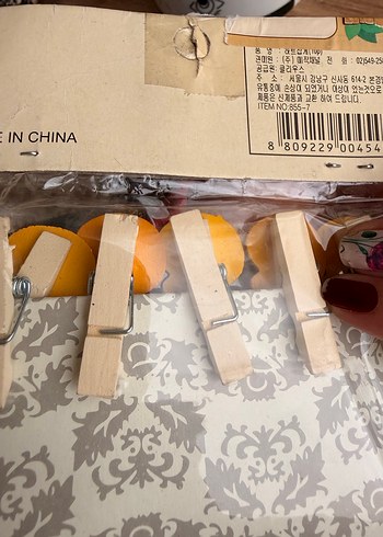 Resim asma figürlü mandal - Görsel 5