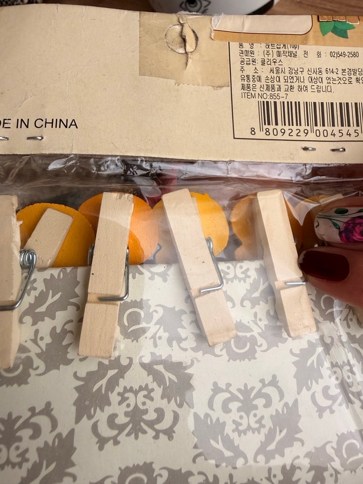 Resim asma figürlü mandal - Görsel 5