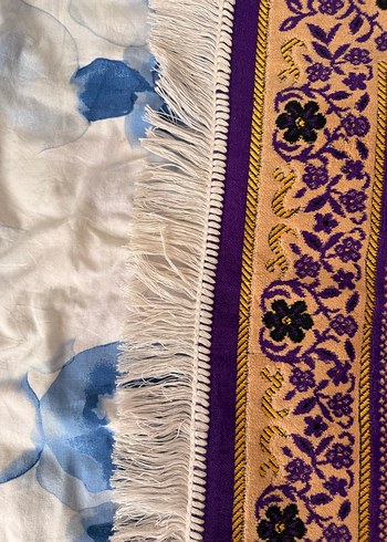 Mor Desenli Geleneksel Halı seccade - Görsel 6