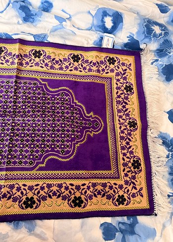 Mor Desenli Geleneksel Halı seccade - Görsel 4